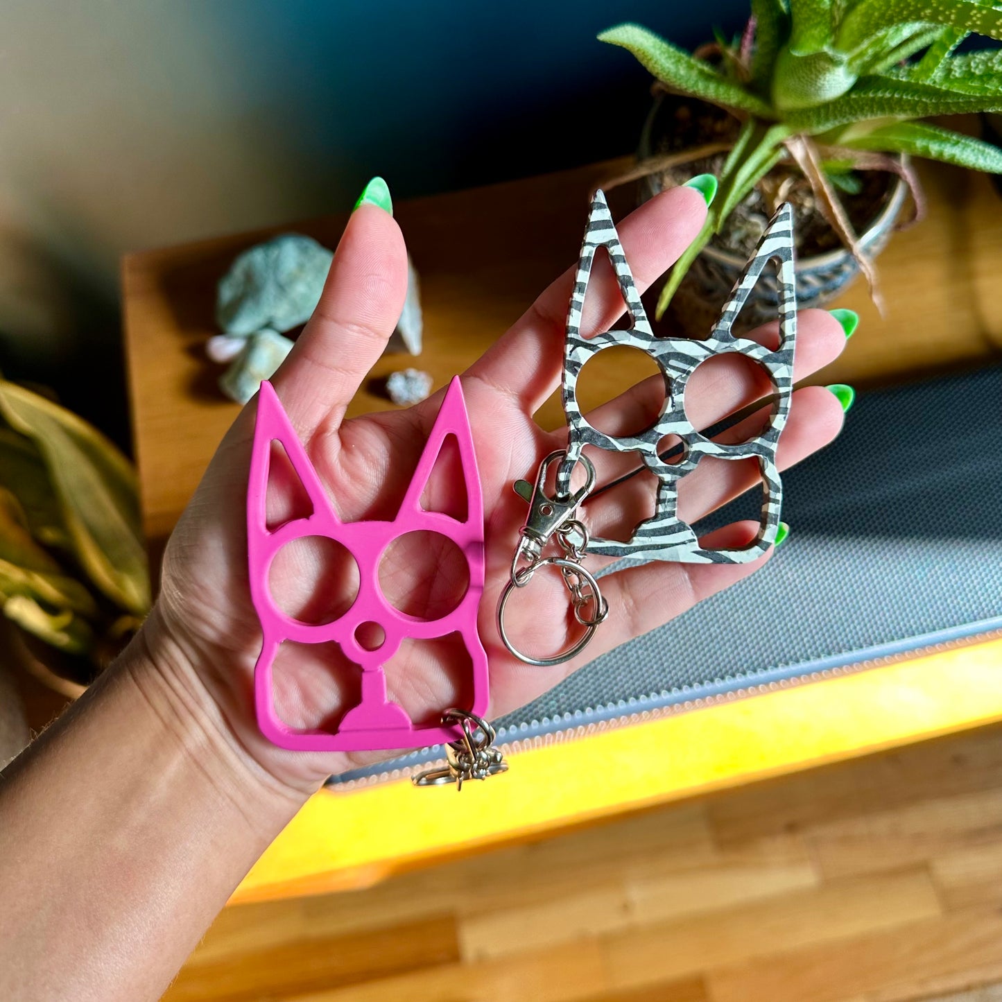 Metal Kitty Keychain