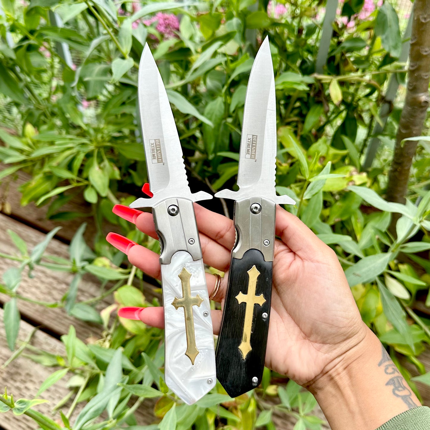 Steel Cross Pocket Knife (LAST ONE)